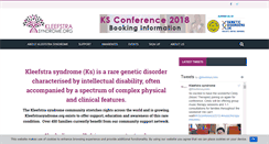 Desktop Screenshot of kleefstrasyndrome.org