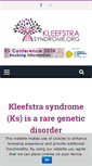 Mobile Screenshot of kleefstrasyndrome.org